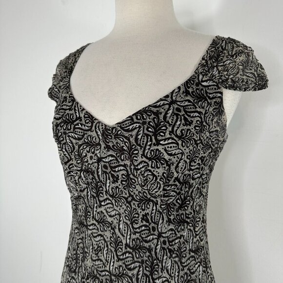 VTG Charter Club Midi Dress Sz 8 Floral V Neck Babydoll Sleeveless Fairy Preppy - Picture 2 of 13